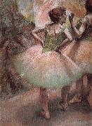 Edgar Degas Pink and green painting
